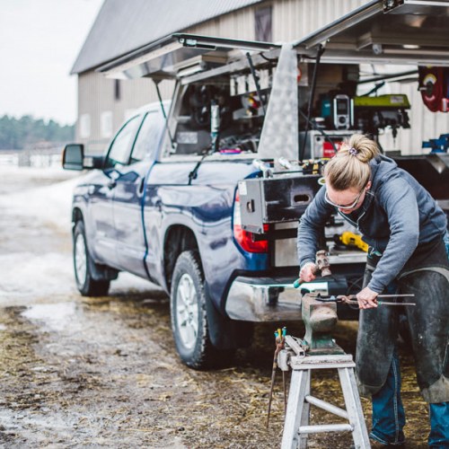 EM Farrier Mobile fitting